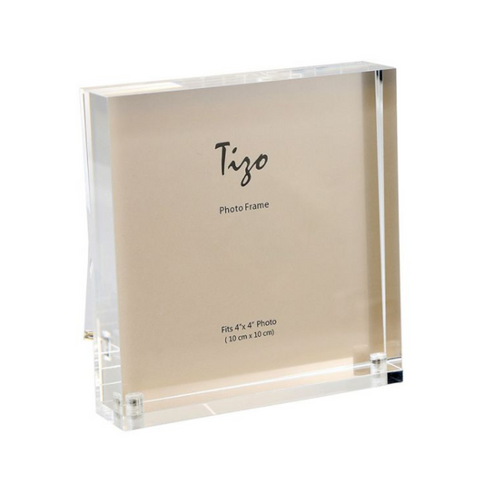 Tizo Design 4x4 Clear Acrylic Photo Frame