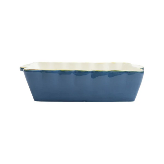 Vietri Italian Bakers Medium Rectangular Baker - Blue
