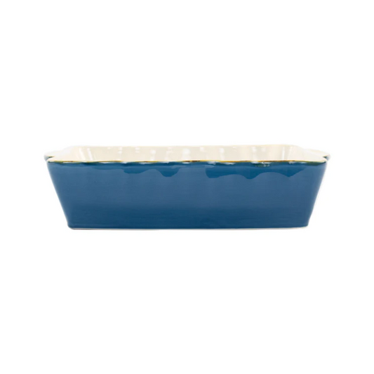 Vietri Italian Bakers Large Rectangular Baker - Blue