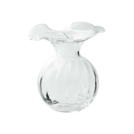 Vietri Clear Small Fluted Vase