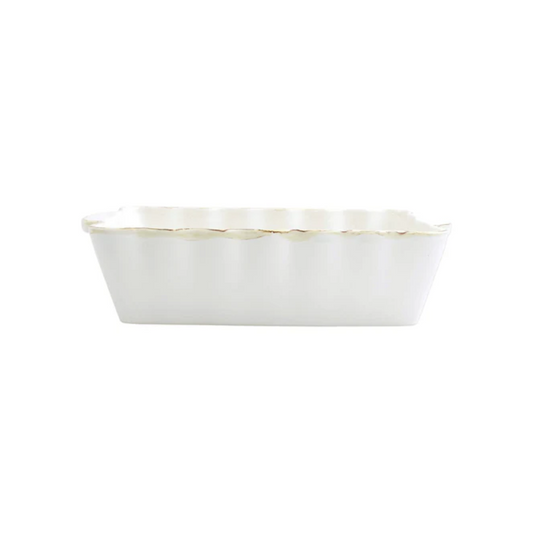 Vietri White Medium Rectangular Baker