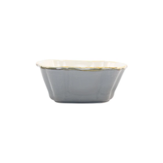 Vietri Gray Small Square Baker