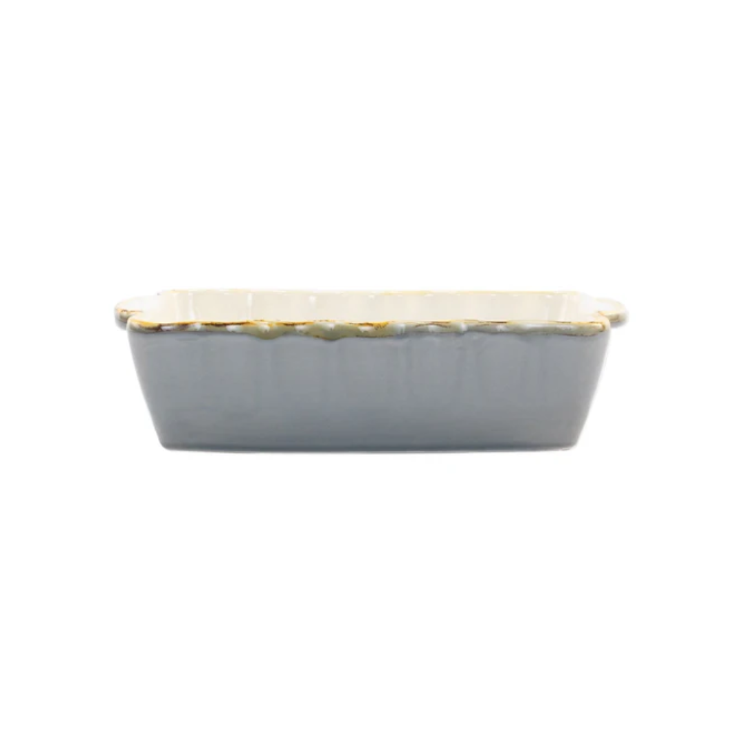 Vietri Gray Small Rectangular Baker