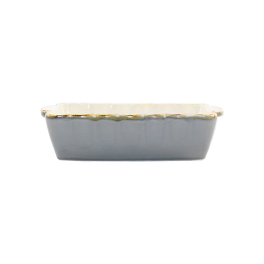 Vietri Gray Small Rectangular Baker
