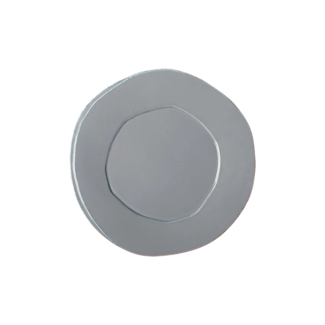 Vietri Lastra Gray European Dinner Plate