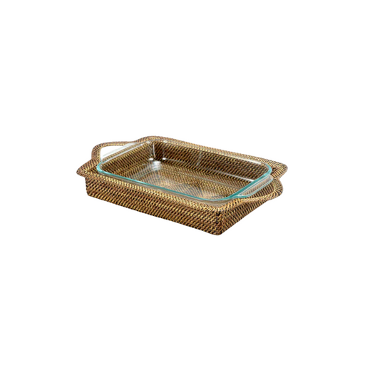 Calaisio Rectangular Casserole Basket with Baking Dish 2qt
