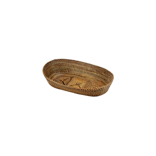 Calaisio Oval Bread Basket with Braided Edge