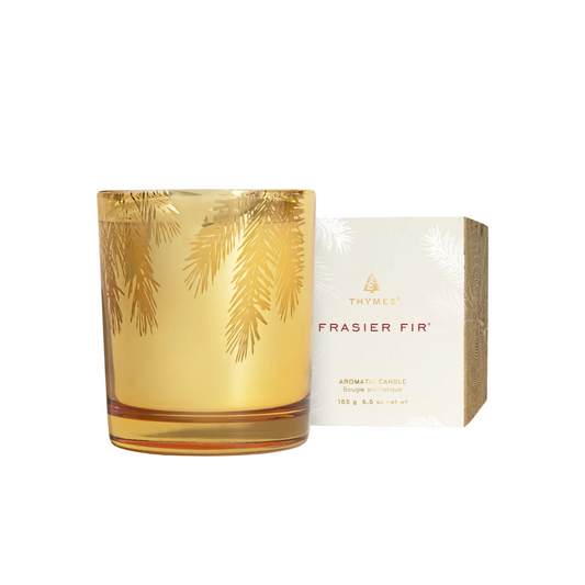 Thymes Frasier Fir 6.5oz Gilded Gold Poured Candle