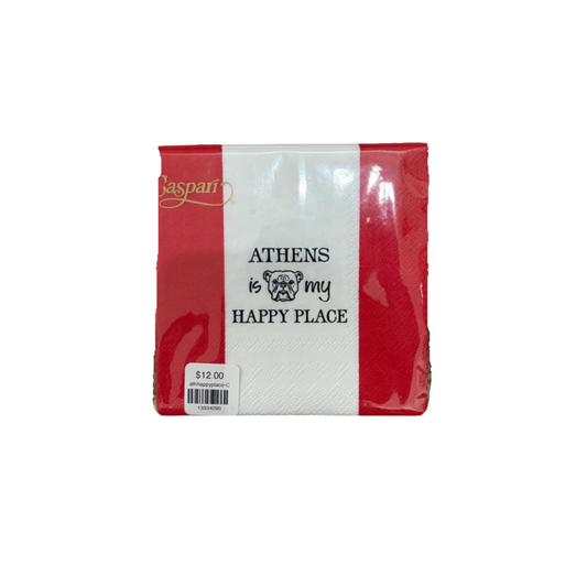 Caspari Athens Is My Happy Place Cocktail Napkin