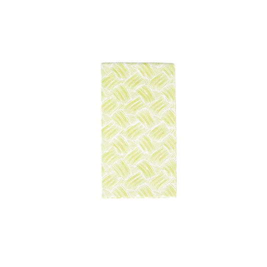 Caspari Basketry Moss Green Paper Linen Guest Towel