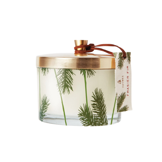 Thymes Frasier Fir Poured Candle, Pine Needle 3-Wick