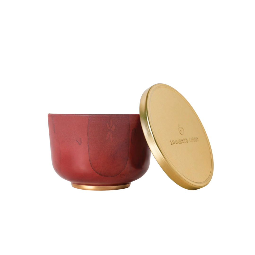 Thymes Simmered Cider Poured Candle Tin