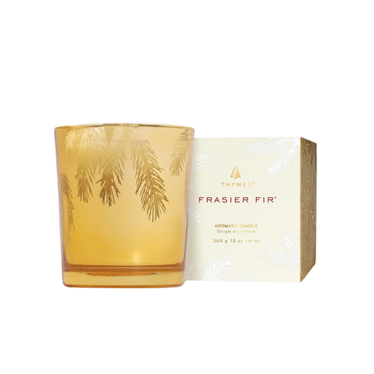 Thymes Frasier Fir 13oz Poured Candle Gilded
