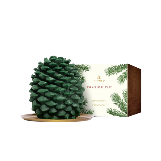 Thymes Frasier Fir Molded Petite Pinecone Candle