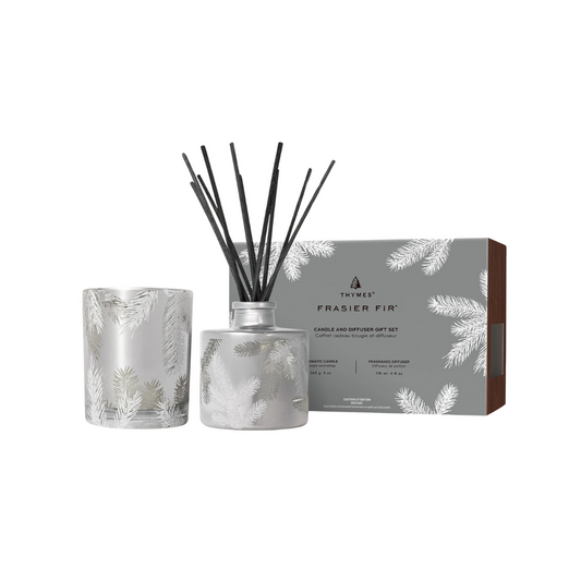 Thymes Frasier Fir Candle and Diffuser Gift Set