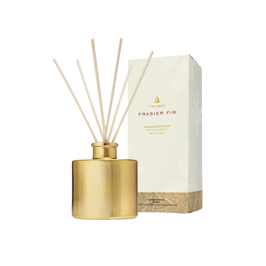 Thymes Frasier Fir Gilded Reed Petite Gold Diffuser