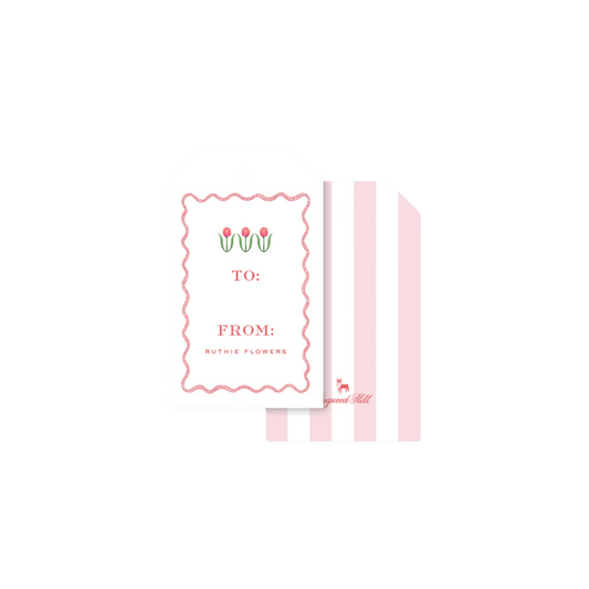 Dogwood Hill Flower Cart Tulips Gift Tags
