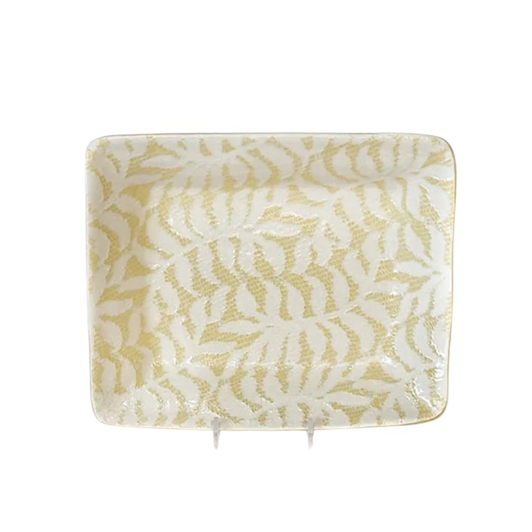 Terrafirma Ceramics Small Party Platter - Fern Butter