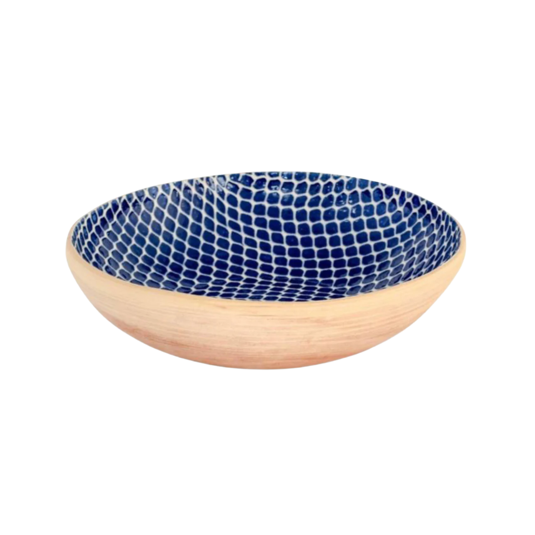 Terrafirma Ceramics Medium Serving Bowl - Taj Cobalt