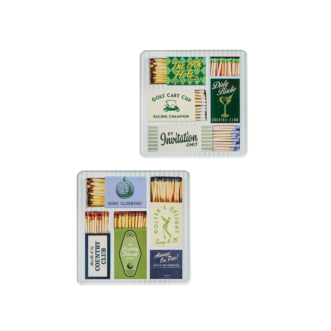 Tart By Taylor Golf Matchbook Coaster (Set of 4)