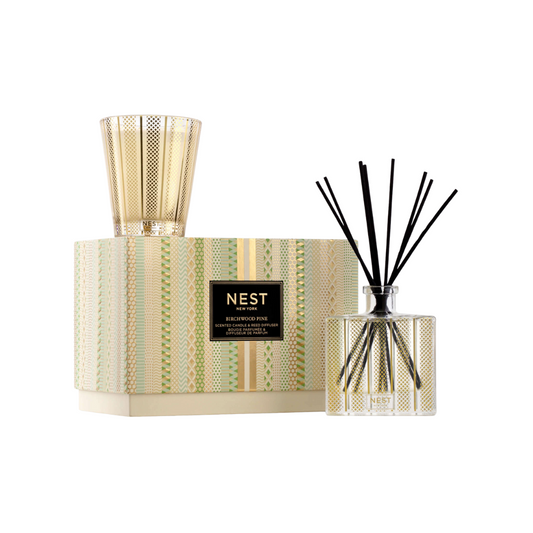 Nest Fragrance Classic Candle and DIffuser Set- Birchwood Pine