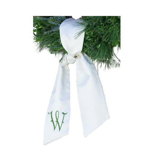 Fig and Dove Plain Wreath Sash