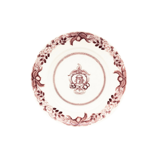 GA Plates Pink Salad Plate- Pink GA Plate