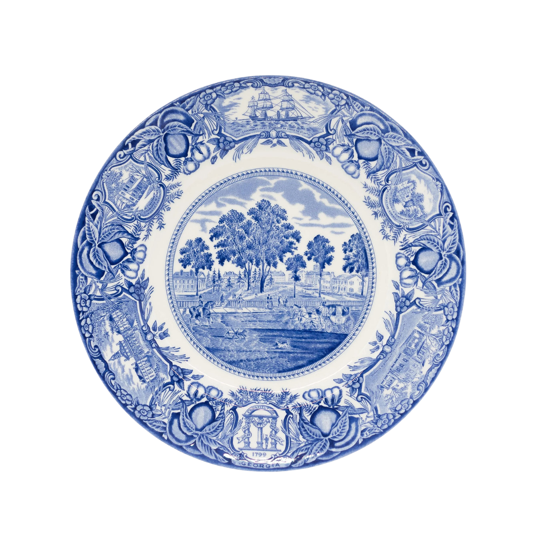 GA Plates University of Georgia- Blue Plate #5