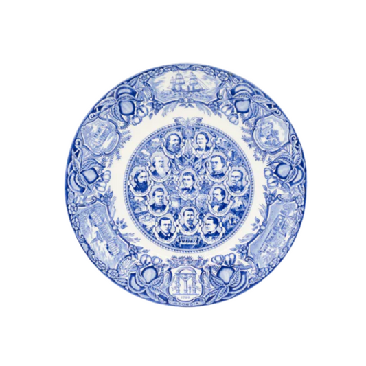 GA Plates Portraits of Great Georgians- Blue GA Plate #12