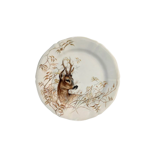 Gien Sologne Dessert Plate - Deer