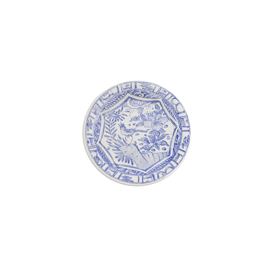 Gien Oiseau Blue & White Canape Plate