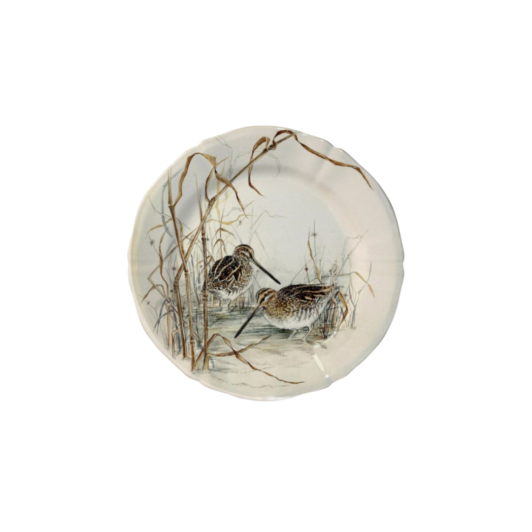 Gien Sologne Dessert Plate - Snipe