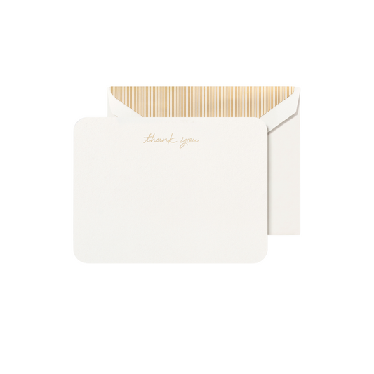 Round Corner Thank You Card