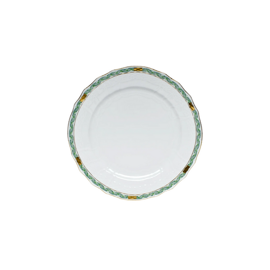 Herend Chinese Bouquet Garland Green Dinner Plate