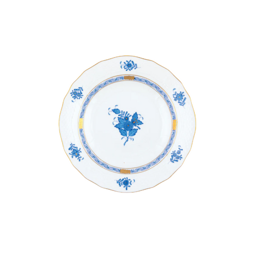 Herend Chinese Bouquet Blue Dessert Plate