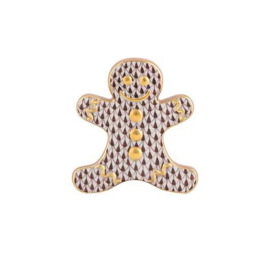 Herend Gingerbread Man- Chocolate