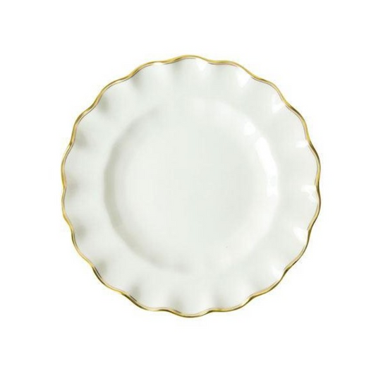 Royal Crown Derby Chelsea Duet Fluted Dessert Plate
