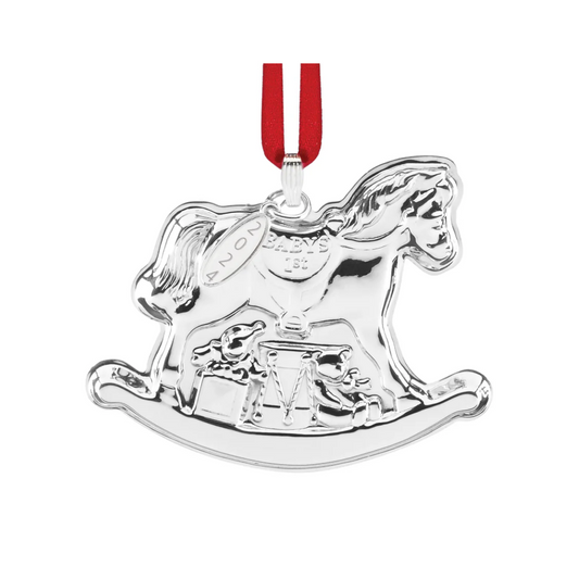 Reed & Barton 2024 Baby's 1st Rocking Horse Ornament