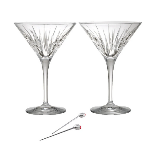 Reed & Barton Soho Martini Glass with Olive Picks