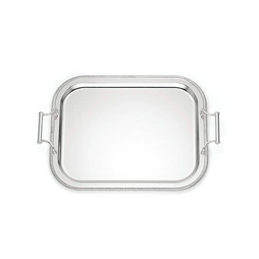 Reed & Barton Rectangle Silverplate Tray with Handles