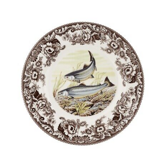 Spode Woodland Pacific Salmon Dinner Plate