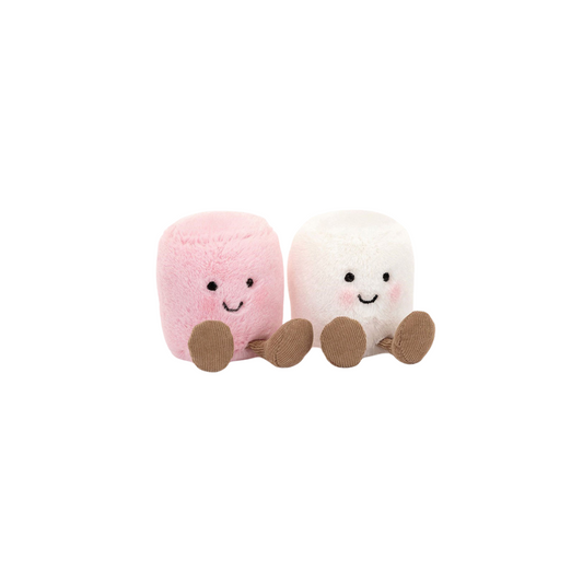 Jellycat Amuseables Toastie Pink and White Marshmallows