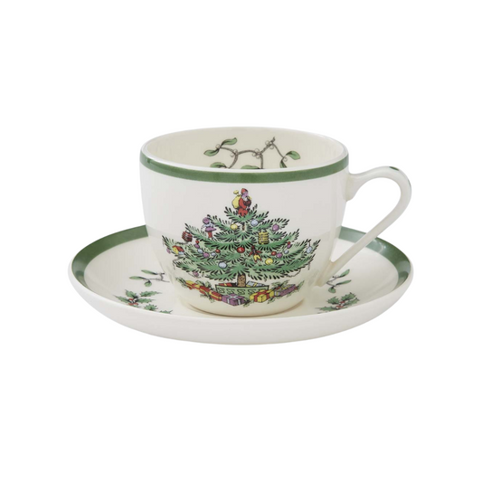 Spode Christmas Tree Teacup and Saucer