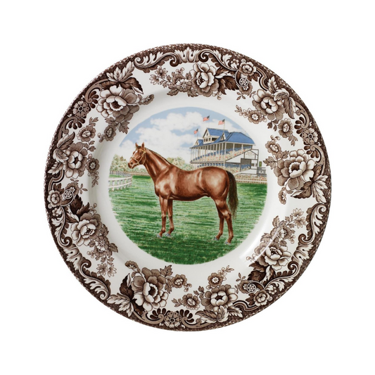 Spode Woodland Dinner Plate 10.5" Thoroughbred
