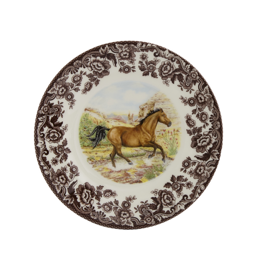 Spode Woodland Salad Plate 8" American Quarter Horse