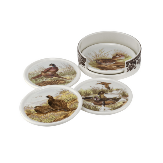 Spode Woodlands 4 pc Ceramic Coaster Set