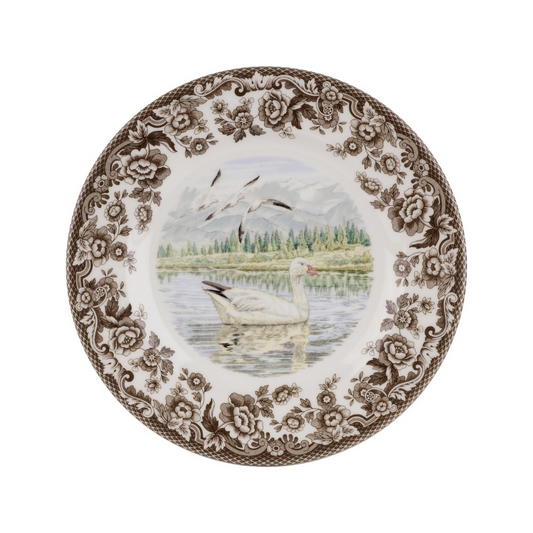 Spode Woodland Snow Goose Salad Plate 8"
