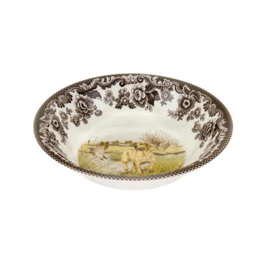 Spode Yellow Lab Ascot Cereal Bowl 8"