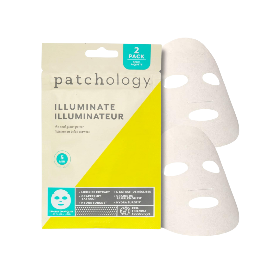 Patchology Illuminate Sheet Mask, 2 pack