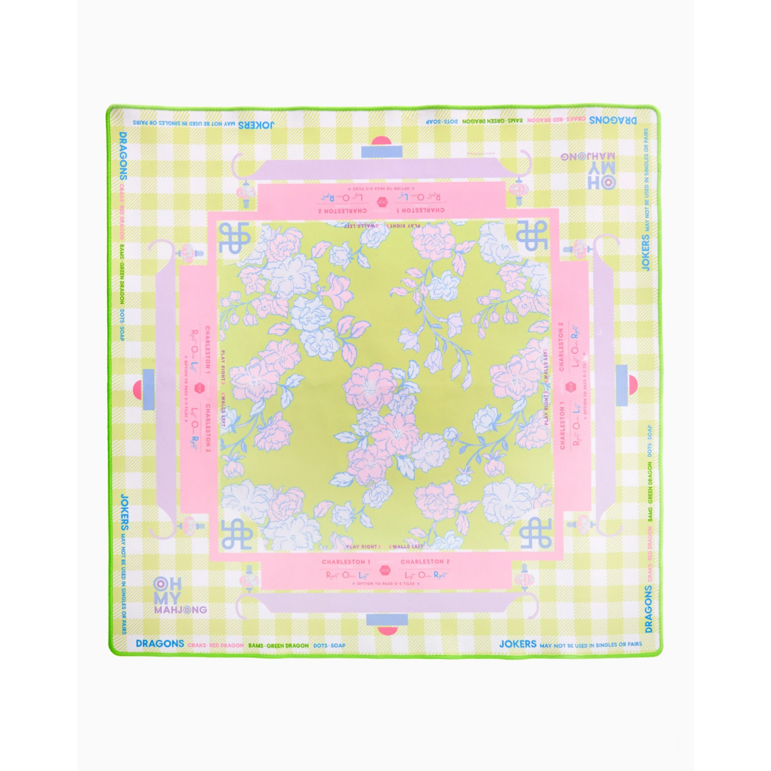 Oh My Mahjong Garden Party Mahjong Mat